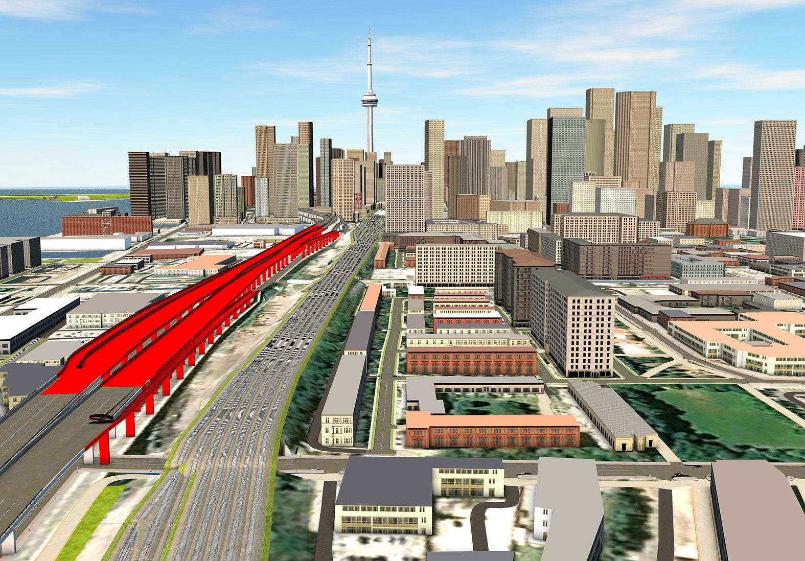 Rendu de l'autoroute Gardiner
